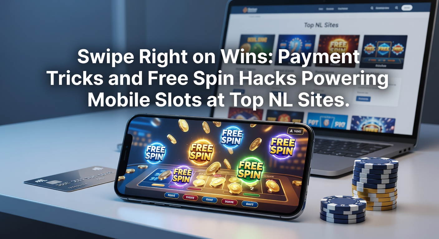 Mobiele slotspeler veegt op scherm voor free spins en snelle betaling op een Nederlands casino-app