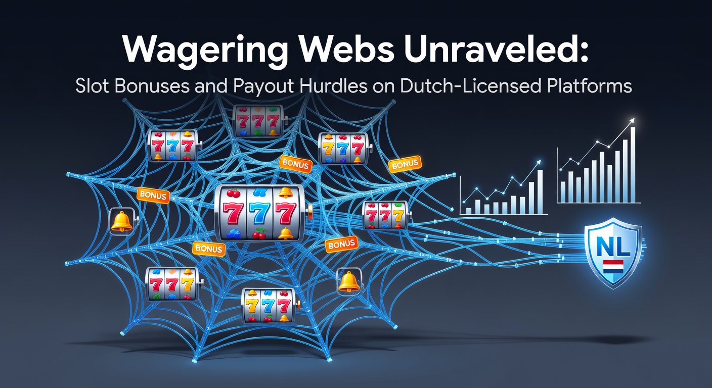 Grafiek die wagering requirements en bonusvoorwaarden illustreert op legale Nederlandse gokplatforms, met lijnen die drempels en multipliers tonen